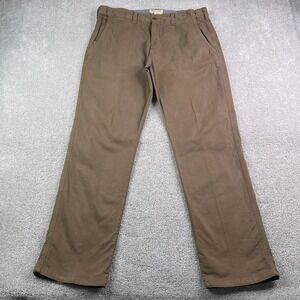 Territory Ahead Pants Mens 35x32 Brown Stretch Chino Straight Khakis